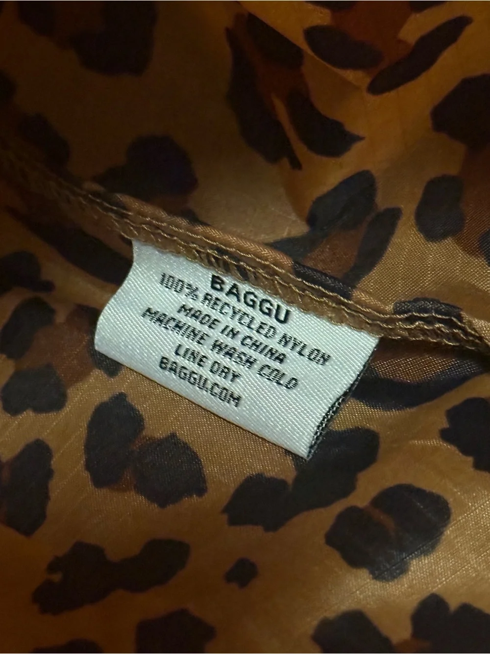 Baby BAGGU Leopard Reusable Tote Bag